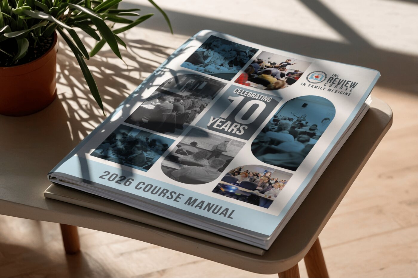 Printed course manual cover design.